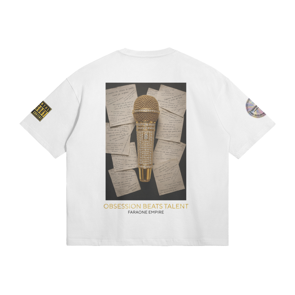 T-shirt Rayan Seventeen17 logo microfono White Unisex