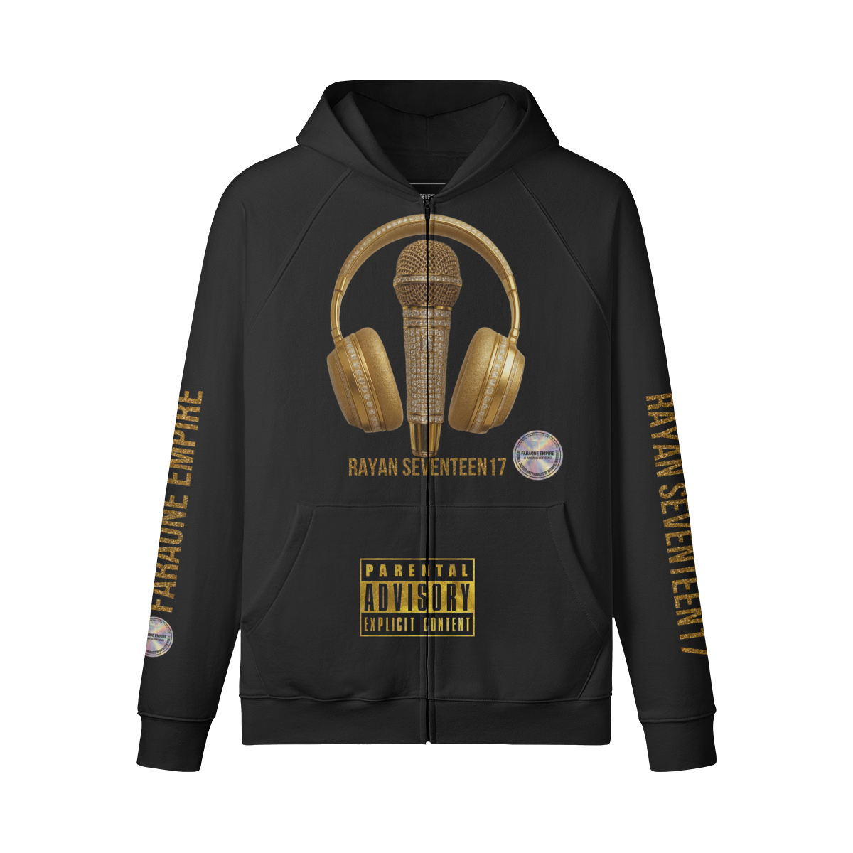 Felpa zip logo Rayan Seventeen17 Unisex